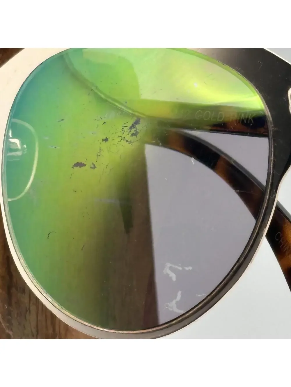Betsey Johnson Gold Aviator-Style Sunglasses with Tortoiseshell Arms